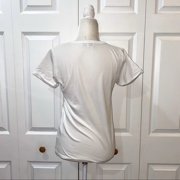 Maison Labiche White LA Hand Sign T-Shirt - Picture 3 of 4